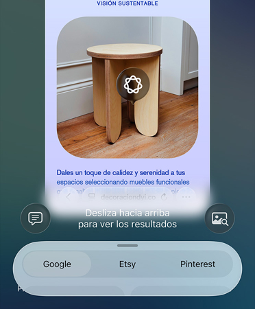 Funcionalidad Inteligencia Visual en uso