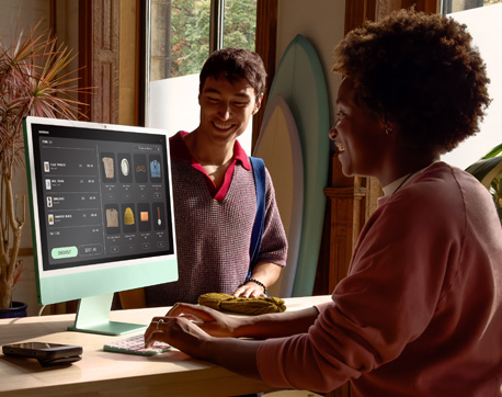 Nano-texture glass display used in a brightly lit room.