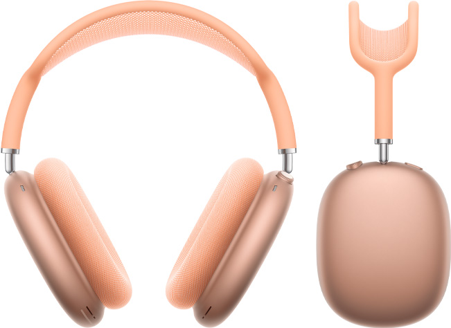 AirPods Max Orange tulistas eest ja küljelt