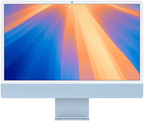 ブルーのiMac