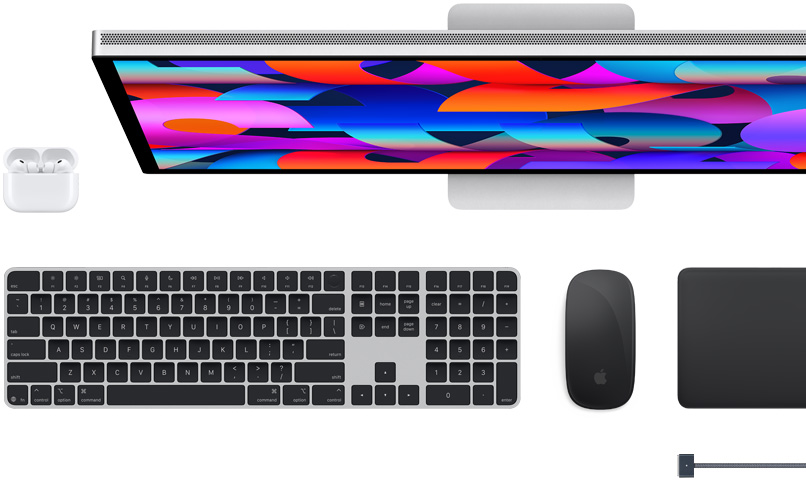 Accessori per Mac: AirPods, Studio Display, Magic Keyboard, Magic Mouse, Magic Trackpad, cavo di ricarica MagSafe