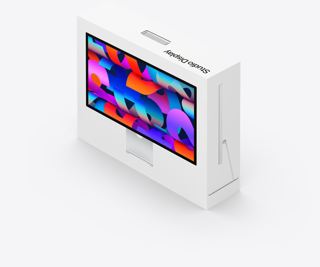 Studio Display dans son emballage